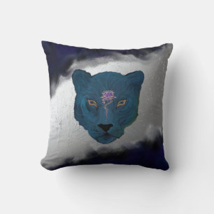 Mystical Panther mit Geode Kissen