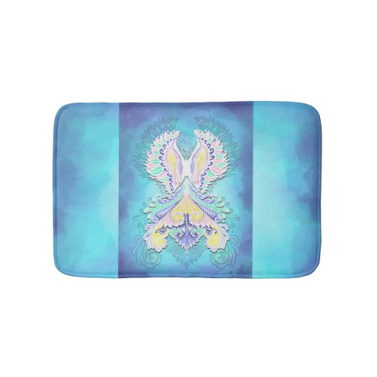 Mystical Pastel Butterfly | Ethereal Boho Fantasy Badematte (Vorderseite)