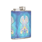 Mystical Pastel Butterfly | Ethereal Boho Fantasy Flachmann (Rechts)