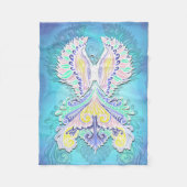 Mystical Pastel Butterfly | Ethereal Boho Fantasy Fleecedecke (Vorderseite)