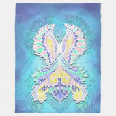 Mystical Pastel Butterfly | Ethereal Boho Fantasy Fleecedecke (Vorderseite)