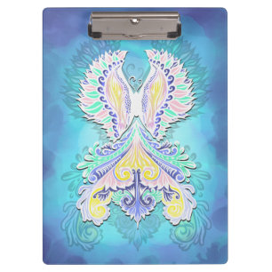 Mystical Pastel Butterfly   Ethereal Boho Fantasy Klemmbrett