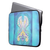 Mystical Pastel Butterfly | Ethereal Boho Fantasy Laptopschutzhülle (Vorderseite Links)