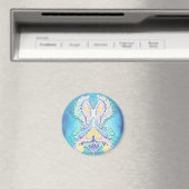 Mystical Pastel Butterfly | Ethereal Boho Fantasy Magnet (In Situ (Geschirrspüler))