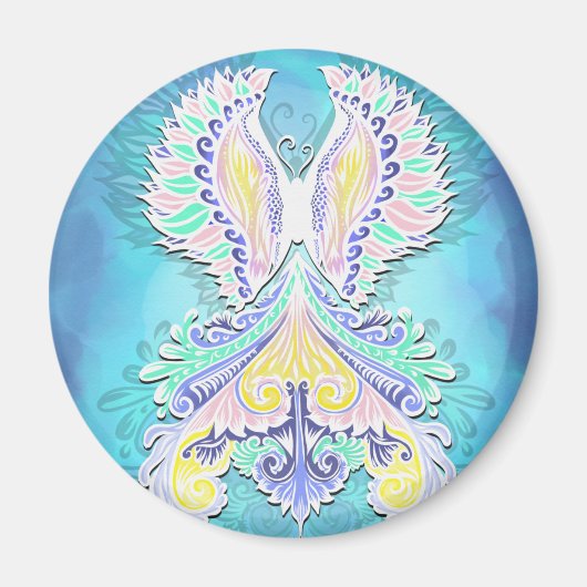 Mystical Pastel Butterfly | Ethereal Boho Fantasy Magnet (Vorne)