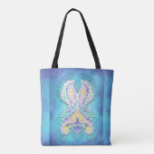 Mystical Pastel Butterfly | Ethereal Boho Fantasy Tasche (Rückseite)