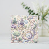 Mystical Pastel Woodland: Ein Cotcore Whirlpool Einladung (Stehend Vorderseite)