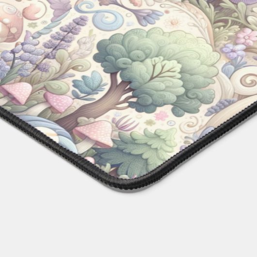 Mystical Pastel Woodland: Ein Cotcore Whirlpool Schreibtischunterlage (Ecke)