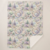 Mystical Pastel Woodland: Ein Cotcore Whirlpool Sherpadecke (Vorderseite)