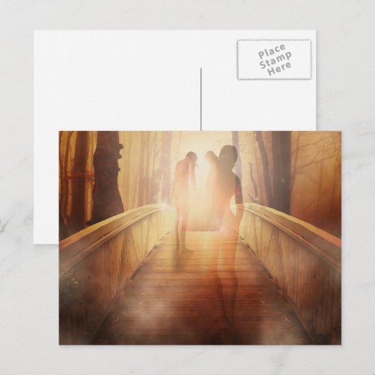 Mystical Pathway Postkarte (Vorne/Hinten)