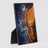 Mystical Phoenix Tabletop Plaque with Easel  Fotoplatte (Seite)