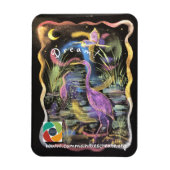 Mystical Pink Heron Magnet (Vertikal)