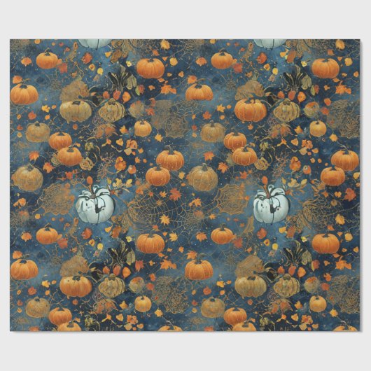 Mystical Pumpkin Dreams Wrapping Paper Geschenkpapier (Flach)