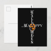 Mystical Pumpkin Hexe Postkarte (Vorne/Hinten)