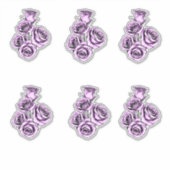 Mystical Purple Rose Custom-Cut Vinyl Stickers Aufkleber (Vorderseite)