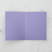 Mystical Purple Rose Folded Birthday Card, Blank Karte (Innenseite)