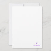 Mystical Purple Rose Wedding Save The Date (Rückseite)