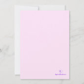 Mystical Purple Rose Wedding Save The Date (Rückseite)