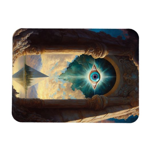 Mystical Pyramid Eye Magnet (Horizontal)