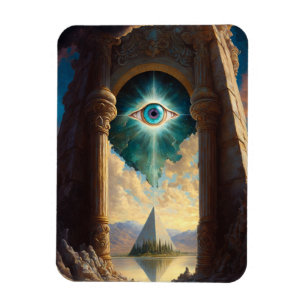 Mystical Pyramid Eye Magnet