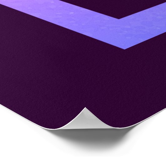 Mystical Rainbow Plum Sun Moon Stars Wedding Poster (Ecke)