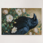 Mystical Raven & Bloom - verzauberte Gotik Puzzle (Horizontal)