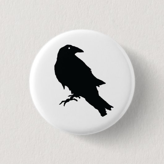 Mystical Raven Button Button: Elegant und En einbi (Vorderseite)