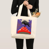 🖤 Mystical Raven Jumbo Tote Bag Stoffbeutel (Vorderseite (Produkt))