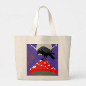 🖤 Mystical Raven Jumbo Tote Bag Stoffbeutel (Rückseite)