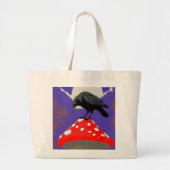 🖤 Mystical Raven Jumbo Tote Bag Stoffbeutel (Vorne)