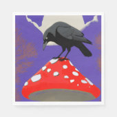 🍽️ Mystical Raven Paper Napkin Serviette (Vorderseite)