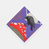 🍽️ Mystical Raven Paper Napkin Serviette (Ecke)