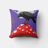 ◼️ Mystical Raven Square Cushion (16x16 in) Kissen (Vorderseite)