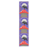 🍽️ Mystical Raven Table Runner Kurzer Tischläufer (Vorderseite)