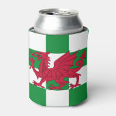 Mystical Red Celtic Dragon Flag Wales Dosenkühler (Kanne Vorderseite)