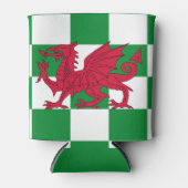 Mystical Red Celtic Dragon Flag Wales Dosenkühler (Vorderseite)
