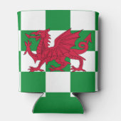 Mystical Red Celtic Dragon Flag Wales Dosenkühler (Rückseite)