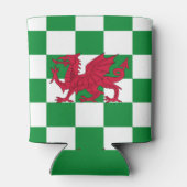 Mystical Red Celtic Dragon Flag Wales Dosenkühler (Rückseite)