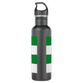 Mystical Red Celtic Dragon Flag Wales Edelstahlflasche (Rückseite)