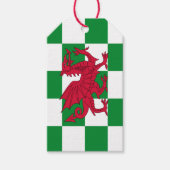 Mystical Red Celtic Dragon Flag Wales Geschenkanhänger (Vorderseite)