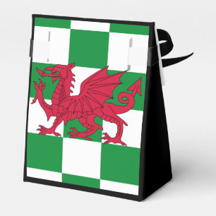 Mystical Red Celtic Dragon Flag Wales Geschenkschachtel