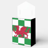 Mystical Red Celtic Dragon Flag Wales Geschenkschachtel (Geöffnet)