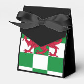 Mystical Red Celtic Dragon Flag Wales Geschenkschachtel (Vorderseite)