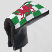 Mystical Red Celtic Dragon Flag Wales Golf Headcover (3/4 Vorderseite)