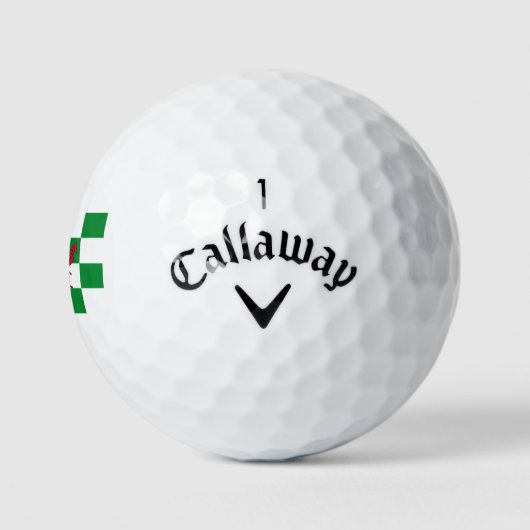 Mystical Red Celtic Dragon Flag Wales Golfball (Logo)