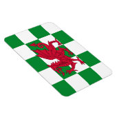 Mystical Red Celtic Dragon Flag Wales Magnet (Rechte Seite)