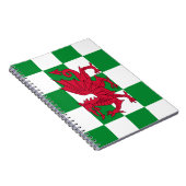 Mystical Red Celtic Dragon Flag Wales Notizblock (Rechte Seite)