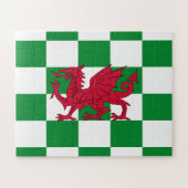 Mystical Red Celtic Dragon Flag Wales Puzzle (Horizontal)