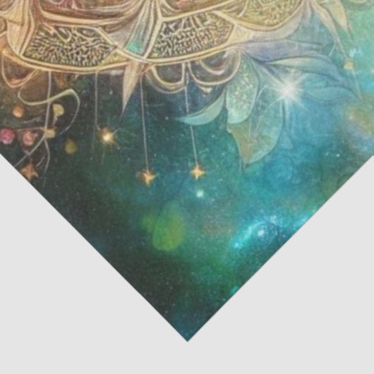 Mystical Rose Garden Cat Decoupage Seidenpapier (Ausschnitt)