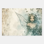 Mystical Sage Green Fairy Geschenkpapier Set (Vorderseite 3)